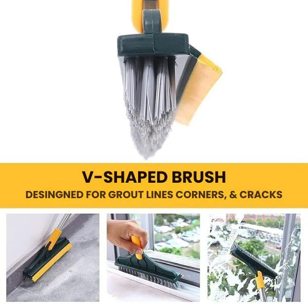 CleanEdge – 2-in-1 Scrubbing Brush | Corner Wiper | Flexible Head