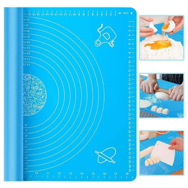 RotiEase – Non-Stick Silicone Rolling Mat | Food Safe | For Roti, Paratha, Pizza