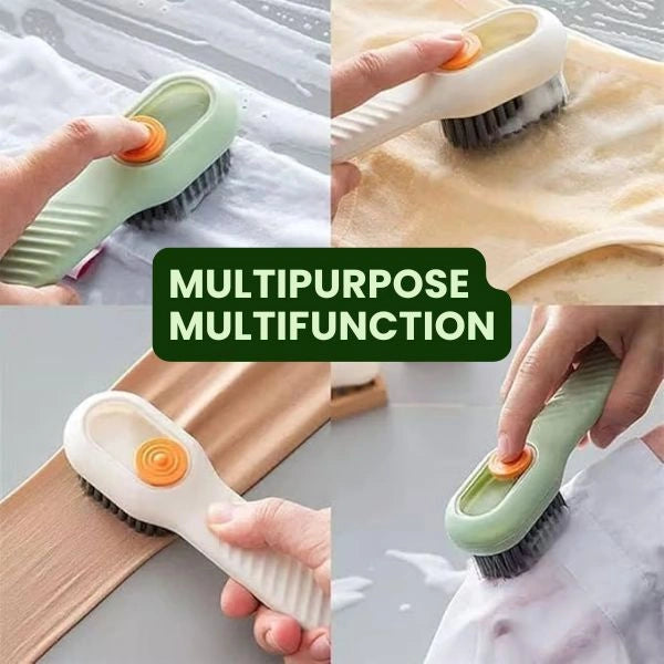 PressClean™ – Built-In Liquid Brush | Multi-Surface Use | Soft Bristles