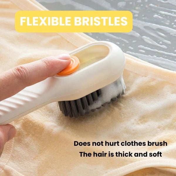 PressClean™ – Built-In Liquid Brush | Multi-Surface Use | Soft Bristles