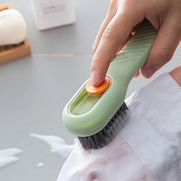 PressClean™ – Built-In Liquid Brush | Multi-Surface Use | Soft Bristles