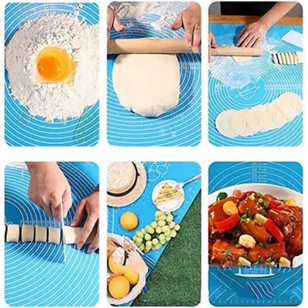 RotiEase – Non-Stick Silicone Rolling Mat | Food Safe | For Roti, Paratha, Pizza