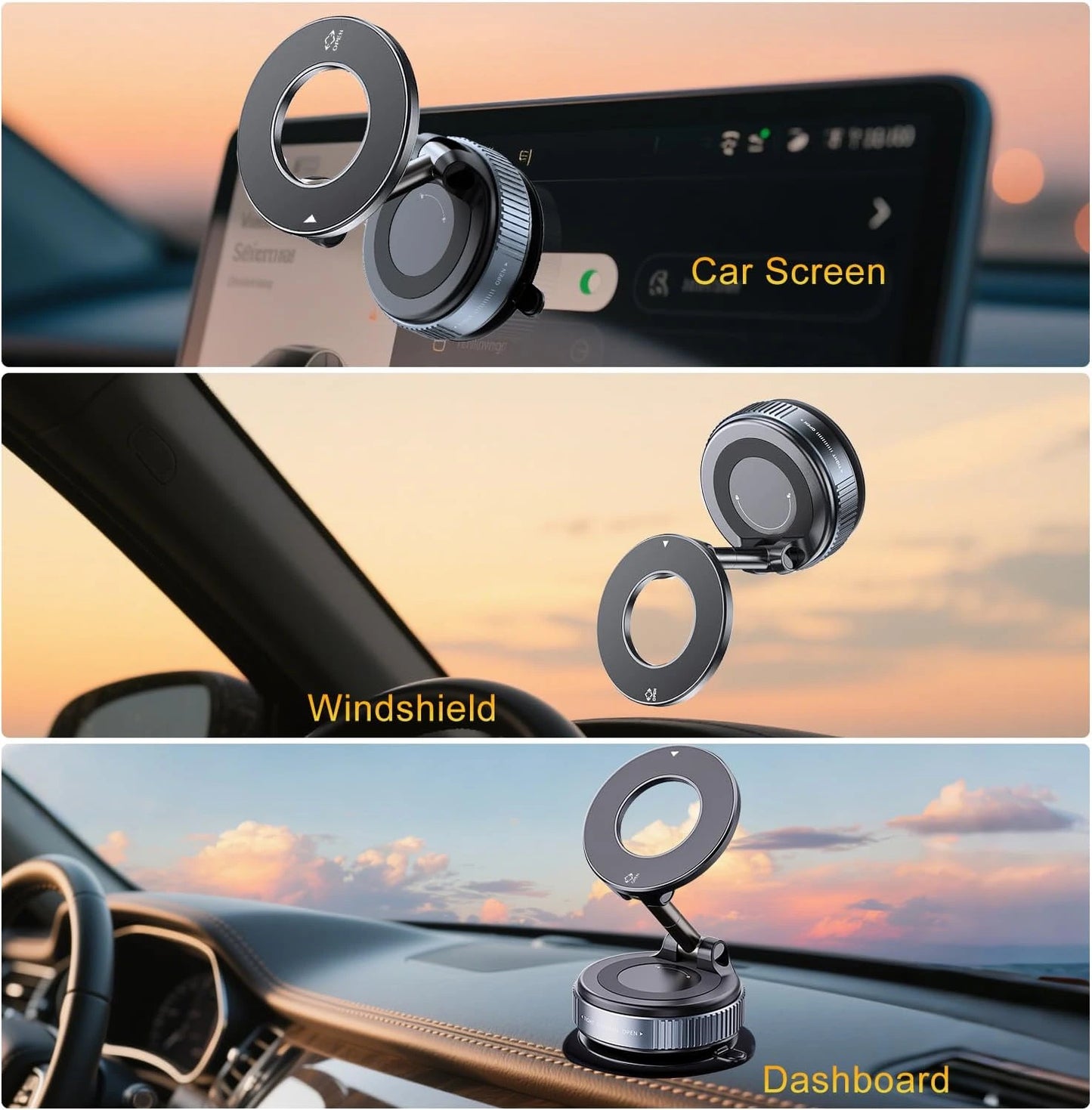 HoldEase™ – Ultra-Strong Magnetic Base | Hands-Free Viewing | Works with All Phones
