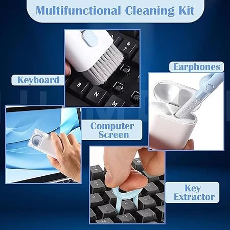 CleanCraft™ – Cleaning Kit | 7-in-1 Multifunctional Tools | For Keyboards, Gadgets & More