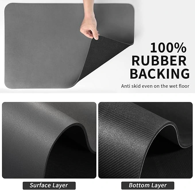 DryEdge™ – Absorbent Sink Mat | Quick-Dry, Anti-Slip Base | For Wet Counters & Dish Racks