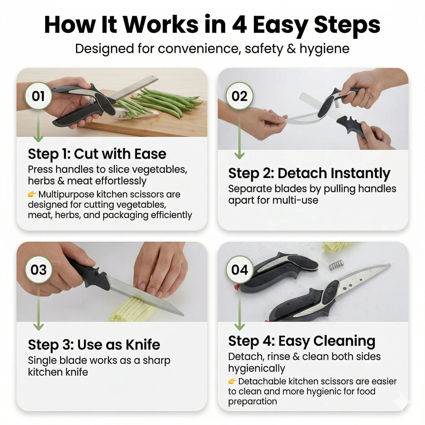 CleverCutter™ – Stainless Chopper | Easy Pull Mechanism | Fast Effortless Chopping