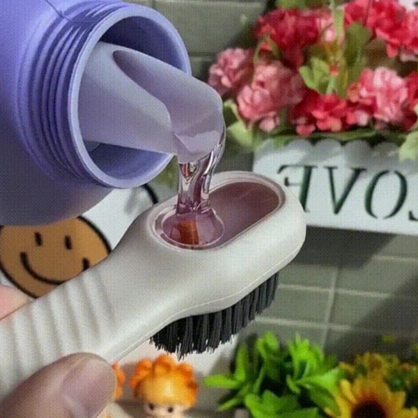 PressClean™ – Built-In Liquid Brush | Multi-Surface Use | Soft Bristles
