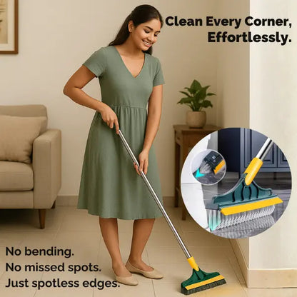 CleanEdge – 2-in-1 Scrubbing Brush | Corner Wiper | Flexible Head