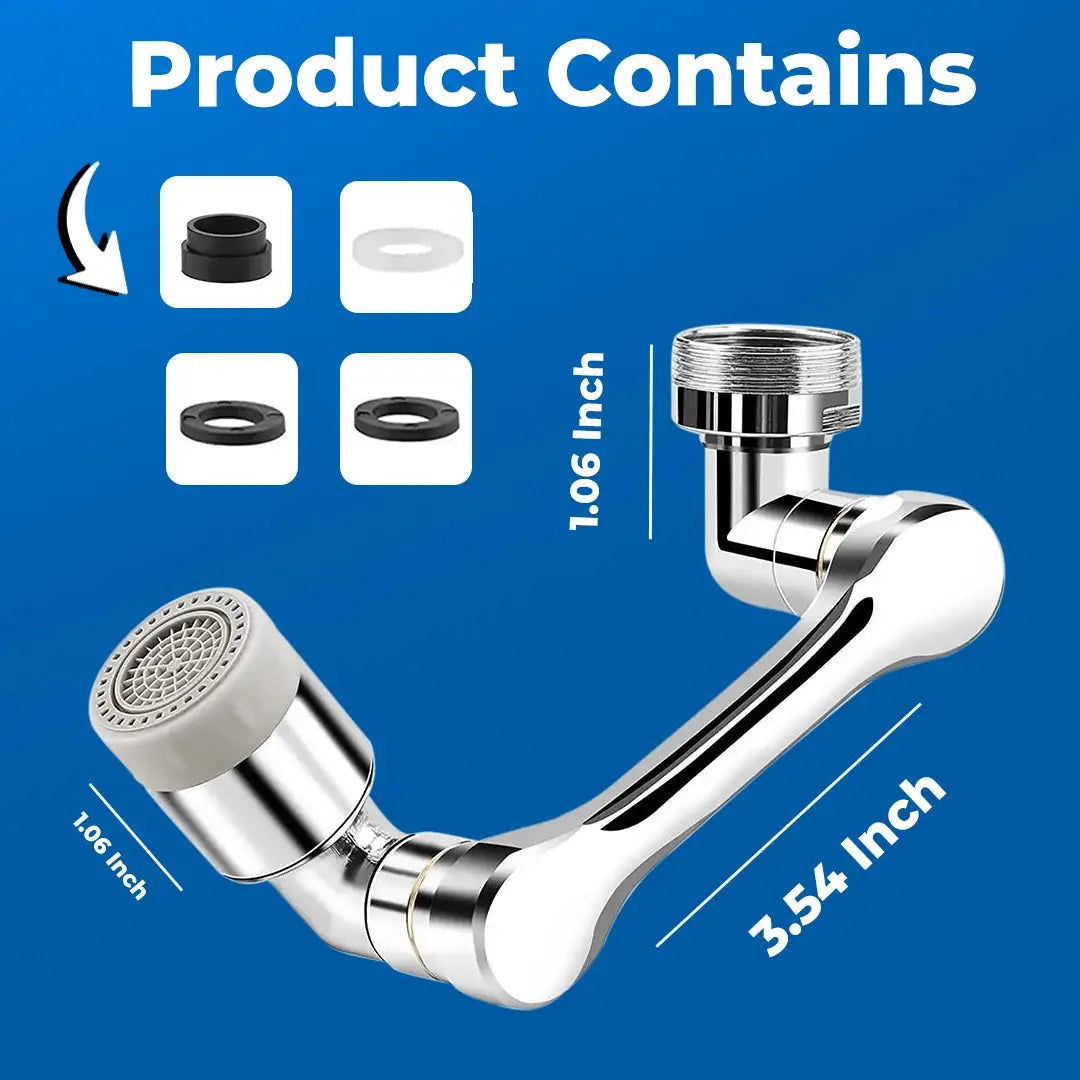 Rotating Faucet/Tap Extender | Stainless Steel | 1180° rotation