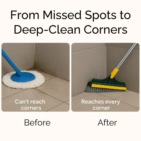 CleanEdge – 2-in-1 Scrubbing Brush | Corner Wiper | Flexible Head