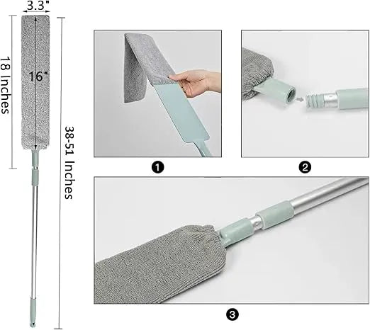 SweepReach™ – Flexible Gap Cleaner | Featherlight Microfiber | Quiet, Effortless Cleaning