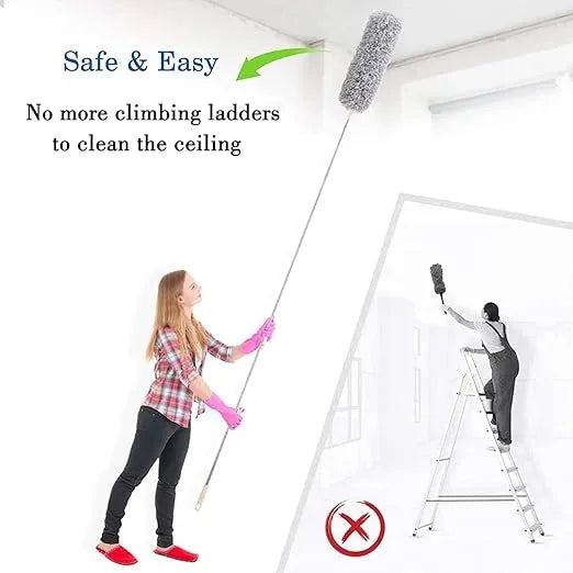 SwiftClean™ – Extendable Mop | 360° Spin Head | The Effortless Cleaning Wand