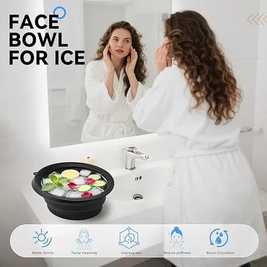 FaceFreeze™ - Ice Facial Bowl | Built-In Tray | Smooth, Firm & Glow