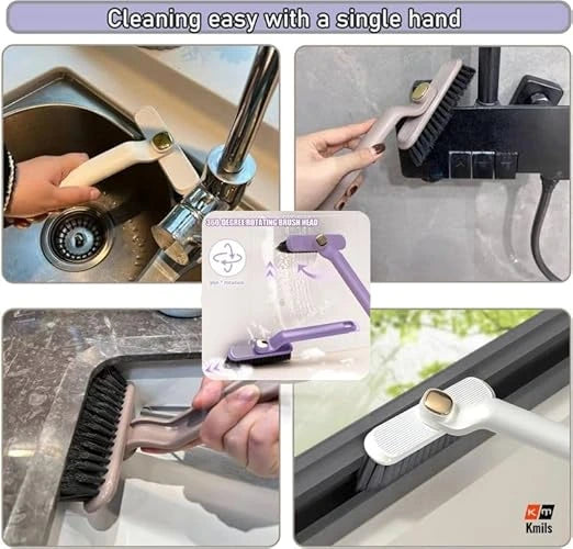 FlexScrub™ – Multi-Function Cleaning Brush | Hard-Bristle Power | Deep Tile & Grout Cleaning