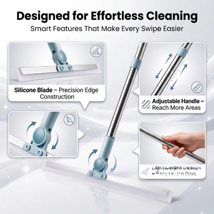 FlexiWipe – Multipurpose Wiper | Adjustable Silicon Blade | 180° Rotating Head