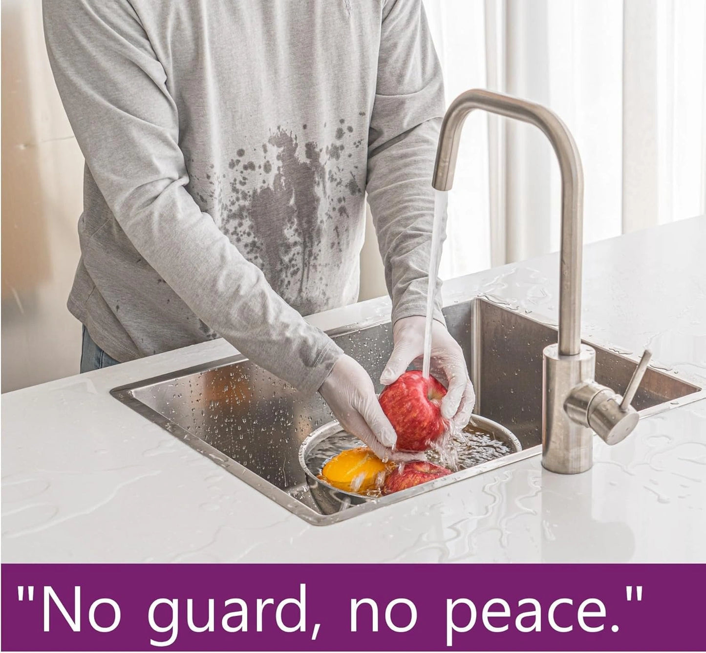 SplashShield™ – Sink Splash Guard | Flexible Silicone | Keeps Counters Dry & Clean