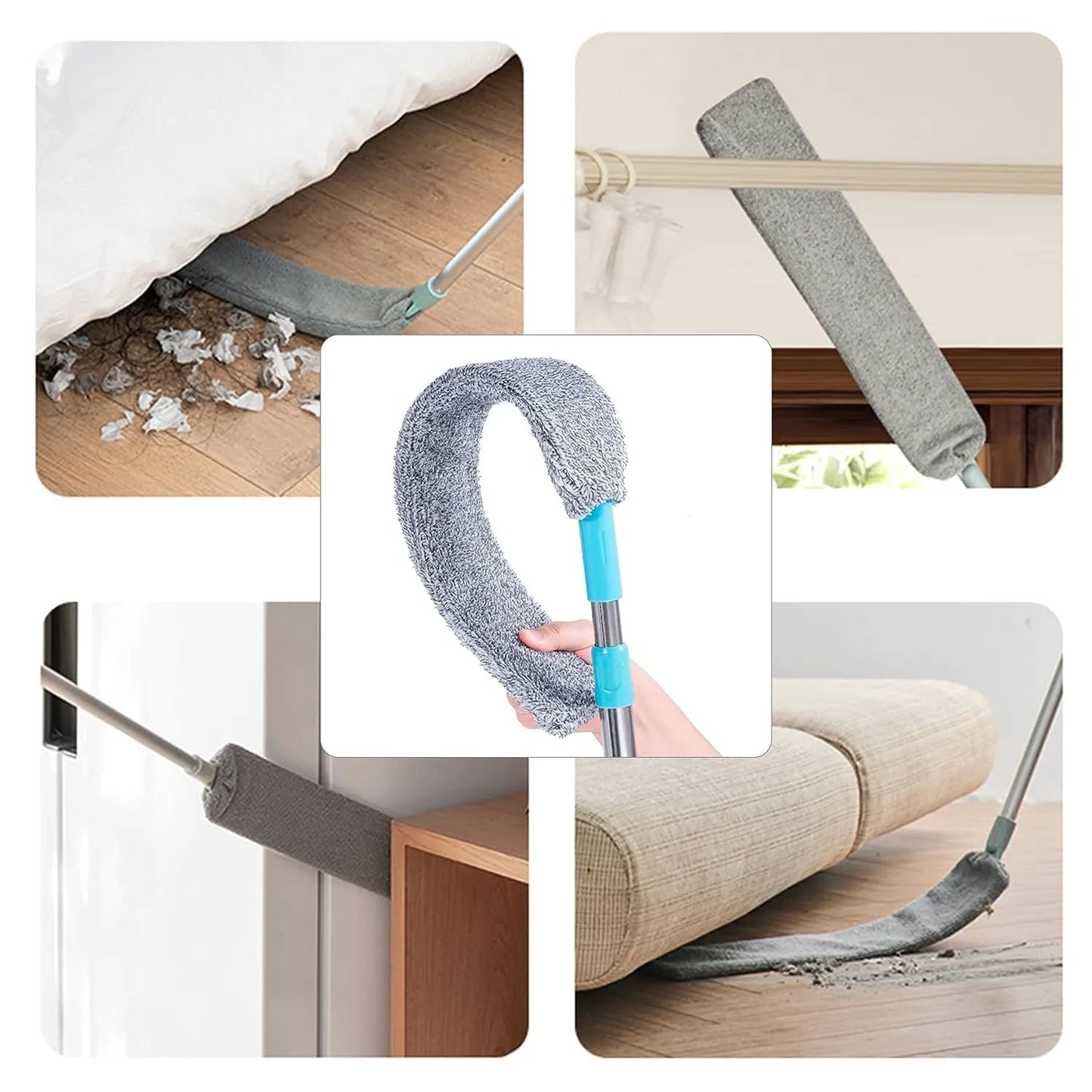 SweepReach™ – Flexible Gap Cleaner | Featherlight Microfiber | Quiet, Effortless Cleaning