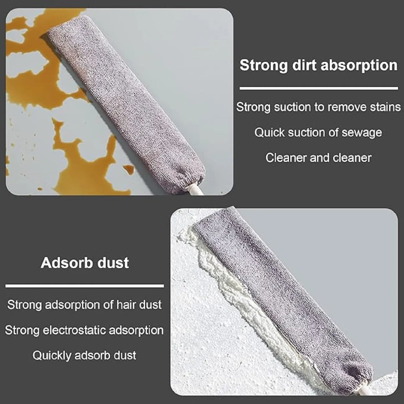 SweepReach™ – Flexible Gap Cleaner | Featherlight Microfiber | Quiet, Effortless Cleaning