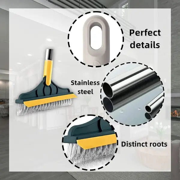 CleanEdge – 2-in-1 Scrubbing Brush | Corner Wiper | Flexible Head