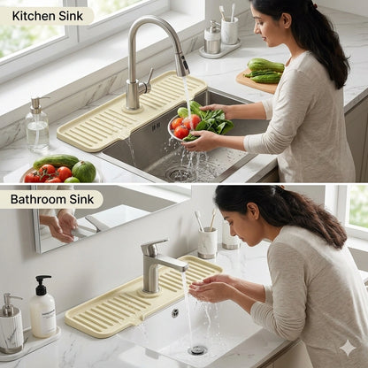 SinkGuard™ – Premium Faucet Mat | Splash Protection | Keeps Surfaces Spotless