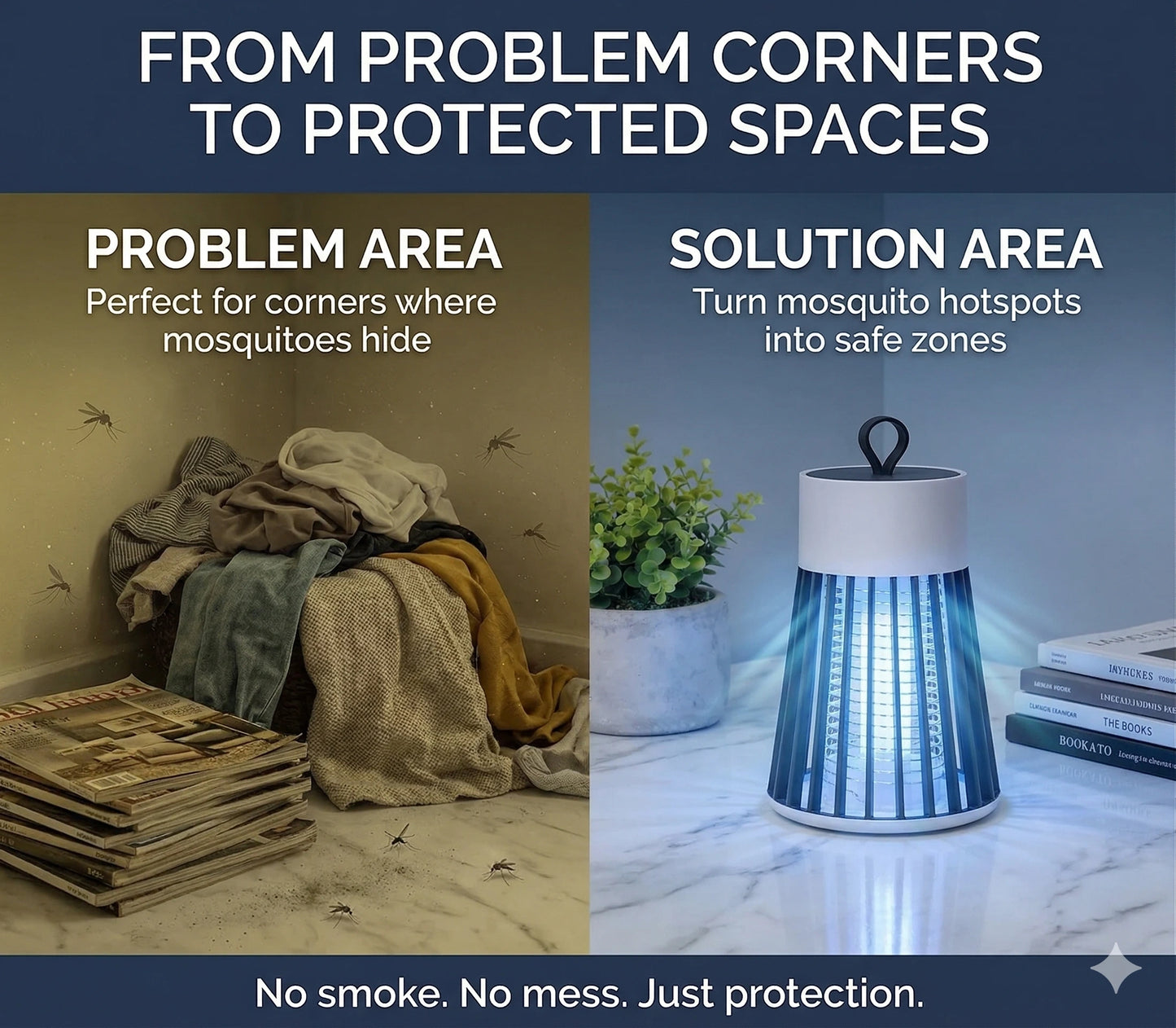 MosquitoLamp – Electric Mosquito Killer | UV Suction Trap | Safe Indoor Protection