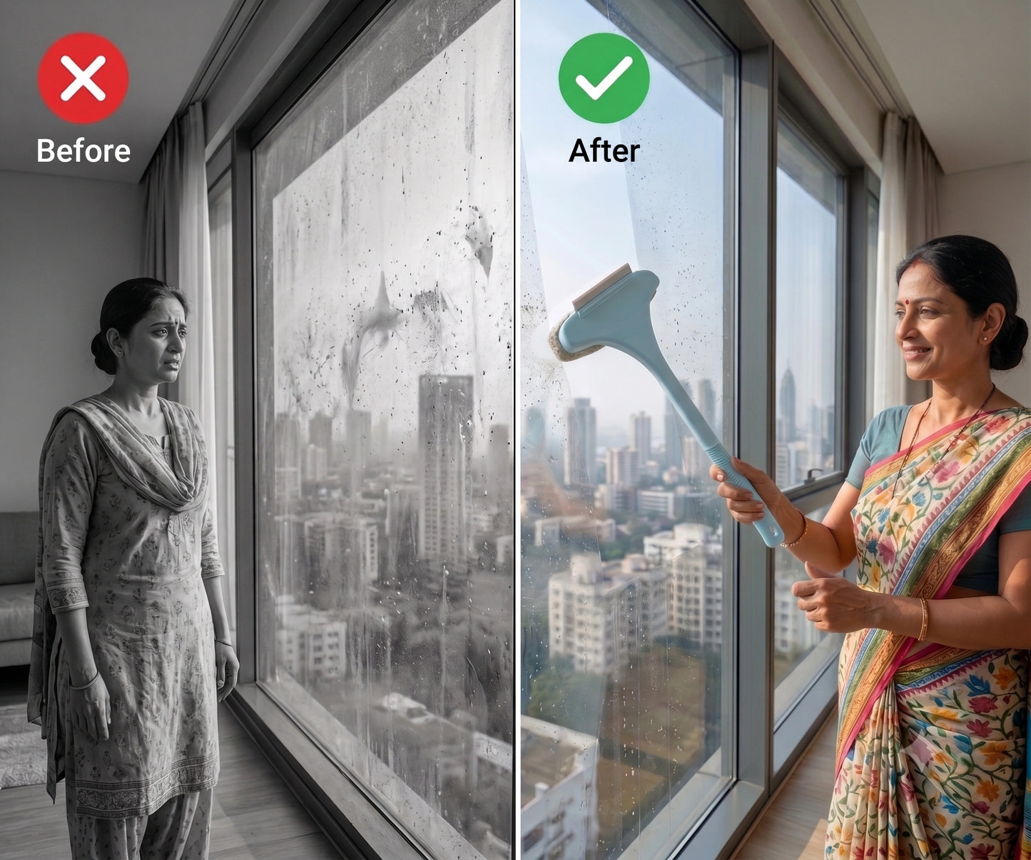 QuickScrub - Window Wiper | Quick Clean  | Multipurpose Cleaning