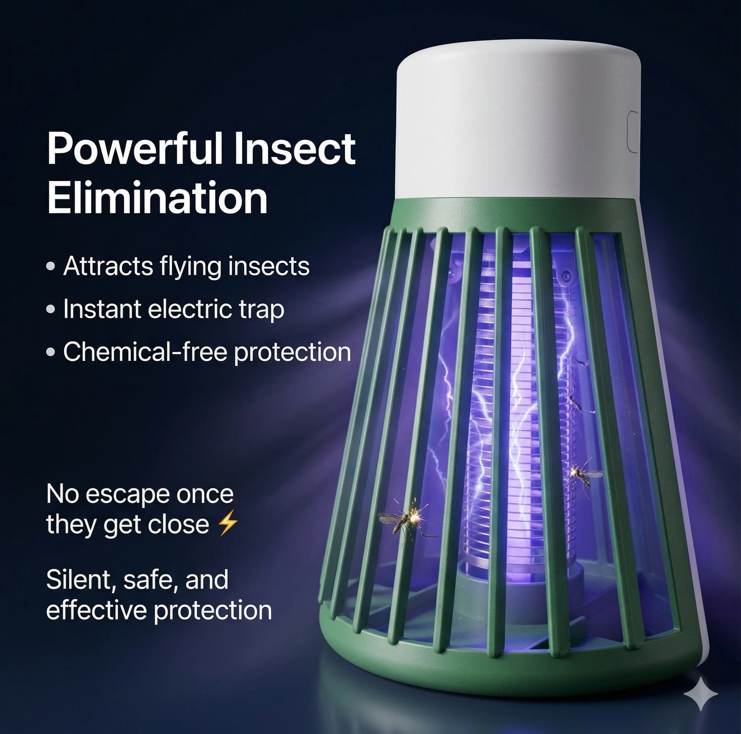 MosquitoLamp – Electric Mosquito Killer | UV Suction Trap | Safe Indoor Protection