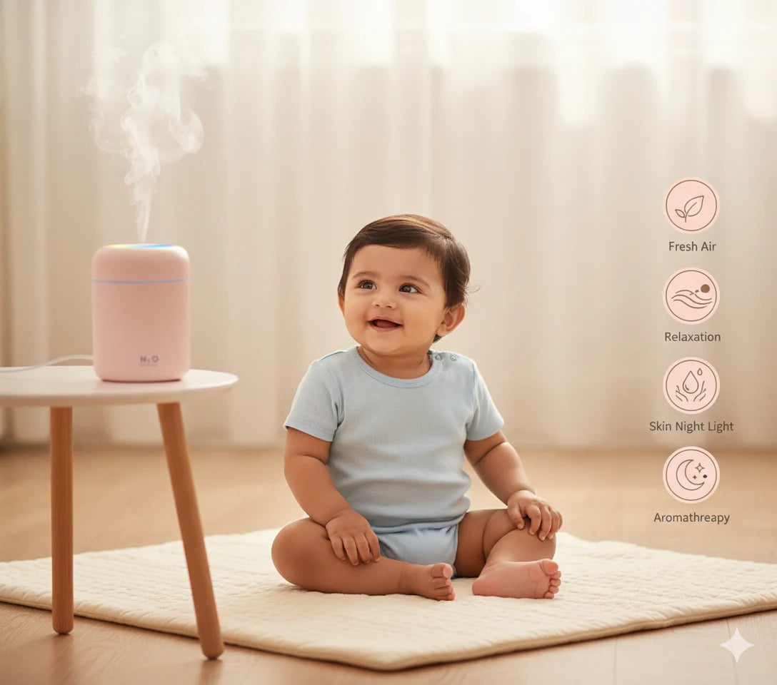 MiniMist Humidifier™–  Smart Humidifier | Mist + Ambient Light |  Daily Freshness