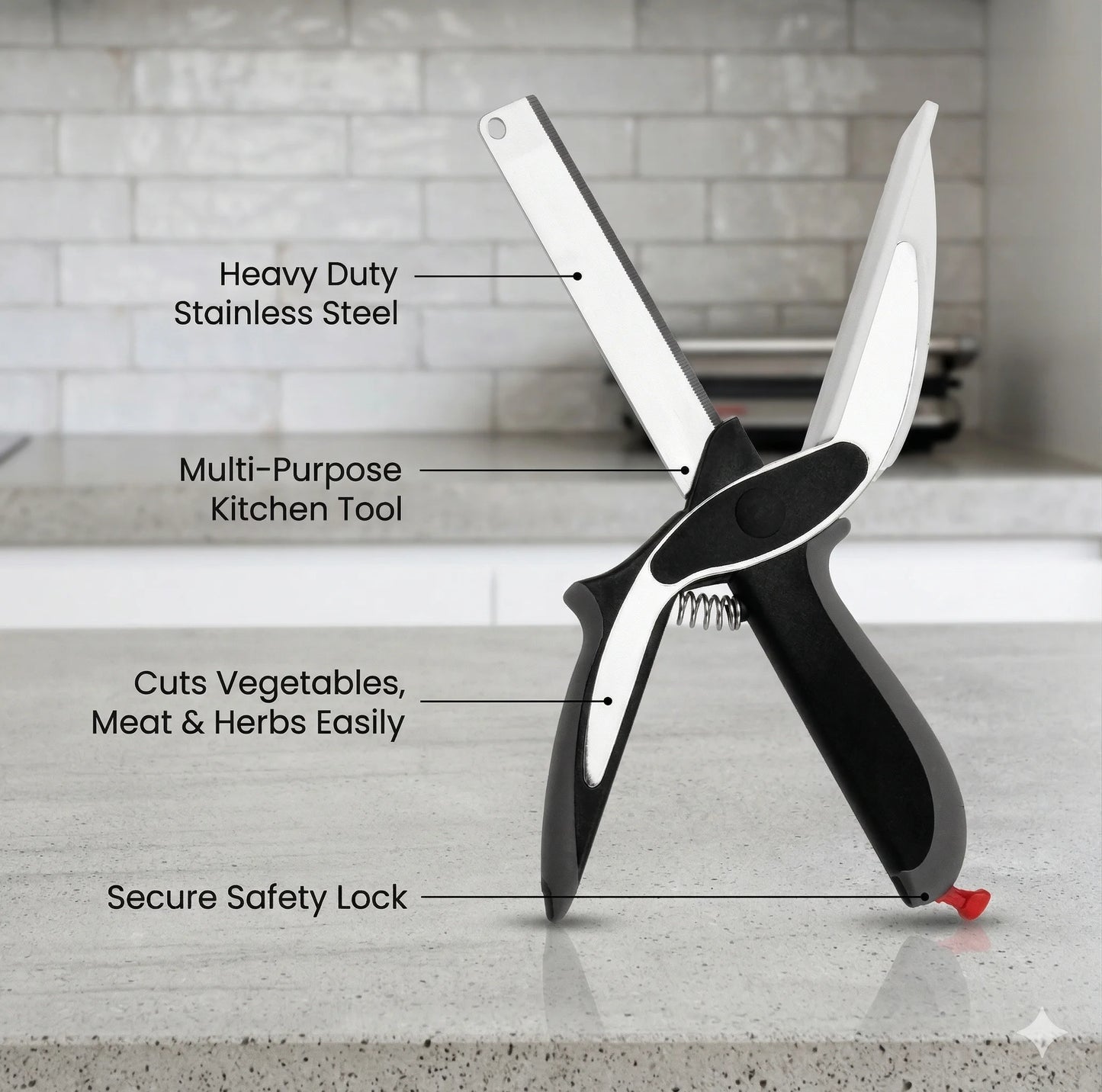CleverCutter™ – Stainless Chopper |  Easy Pull Mechanism | Fast Effortless Chopping