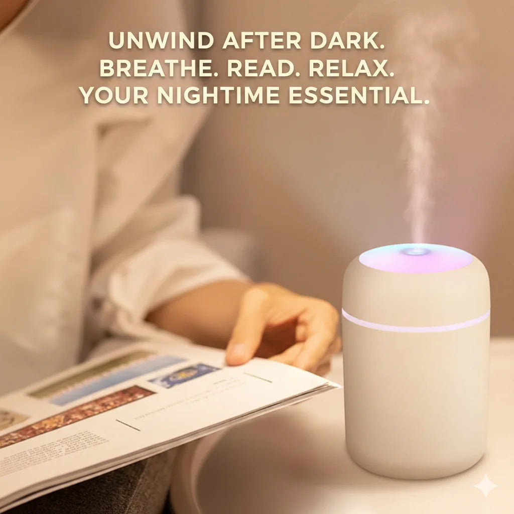 MiniMist Humidifier™–  Smart Humidifier | Mist + Ambient Light |  Daily Freshness