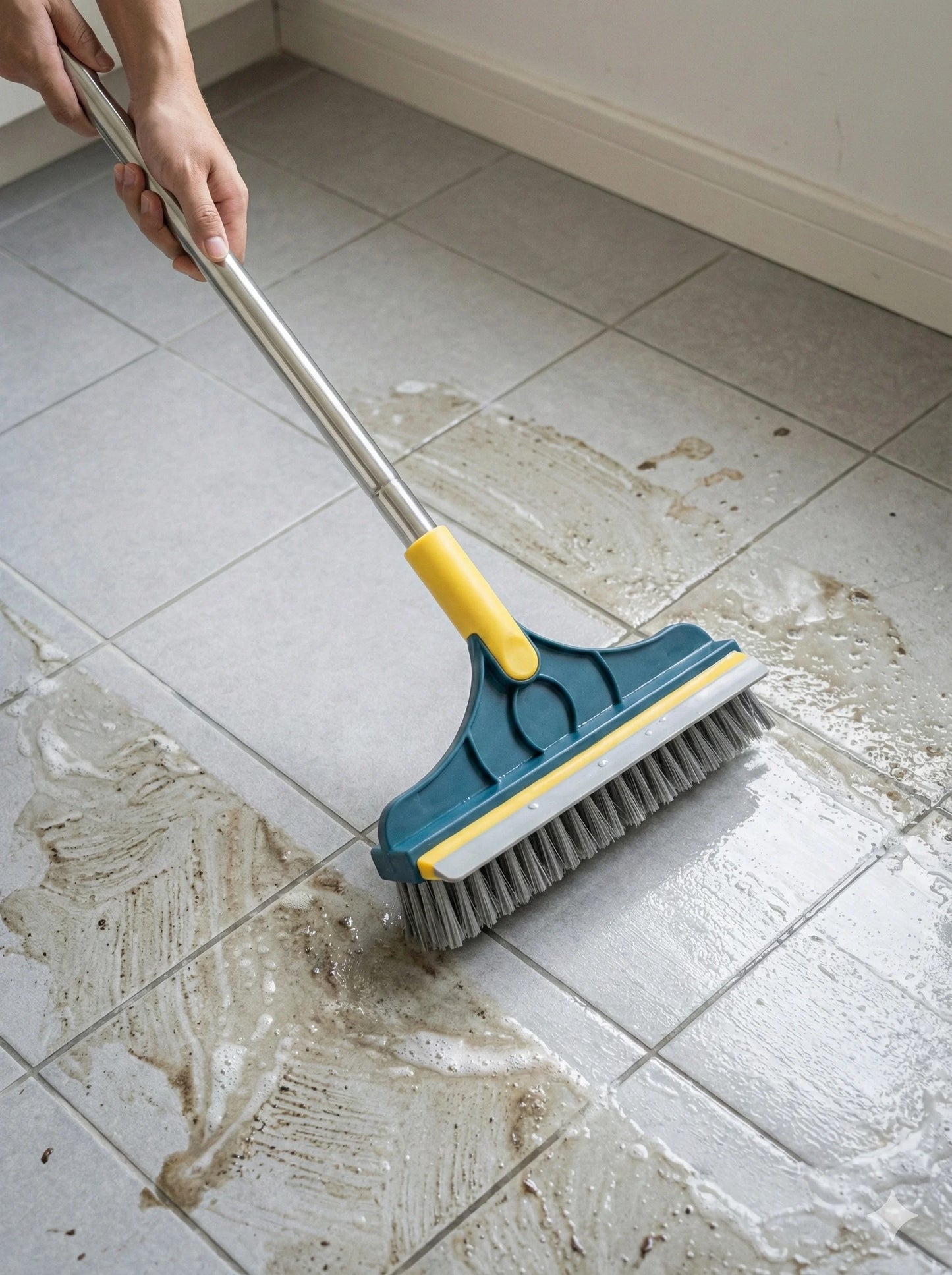 CleanEdge – 2-in-1 Scrubbing Brush | Corner Wiper | Flexible Head