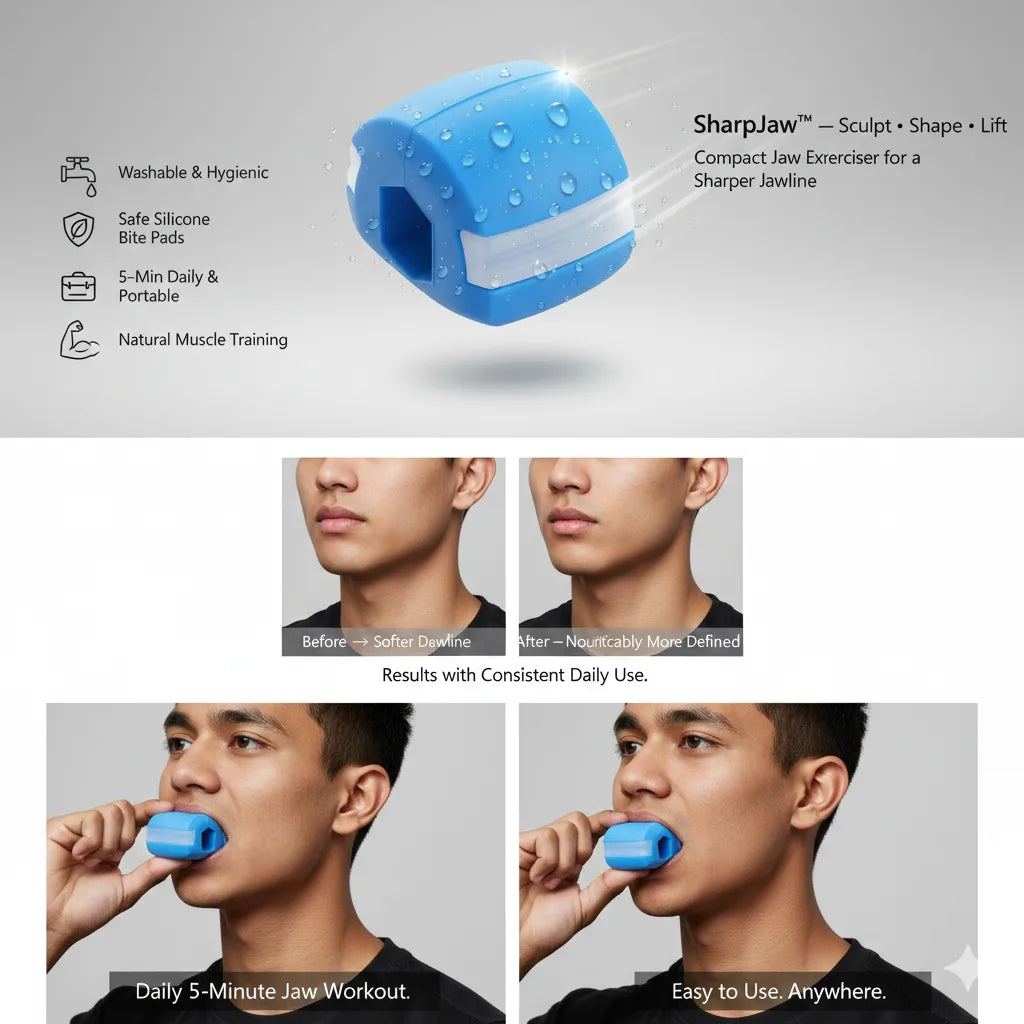 SharpJaw™-  Jaw Shaper & Facial Toner  | Sculpt, Shape & Lift | Compact Jaw Exerciser