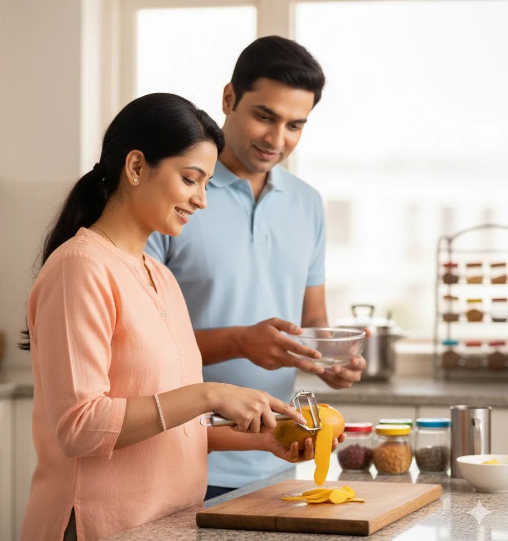 SwiftPeel™ – 3 in 1 Stainless Peeler | Sharp Blades, Anti-Rust | For Quick, Clean Prep