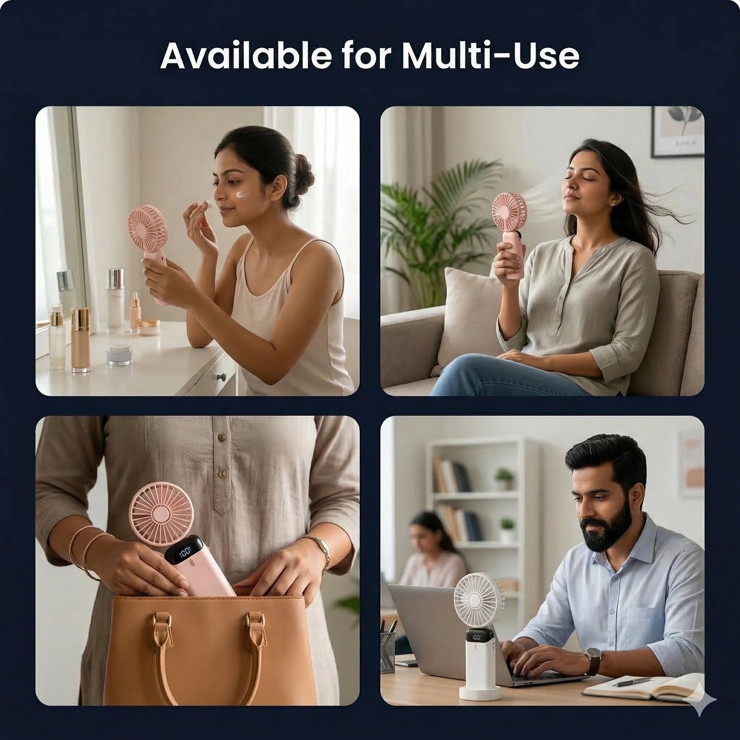 PocketFan™ – Portable Fan | Foldable Design • Lightweight | Easy Cooling Anywhere, Anytime