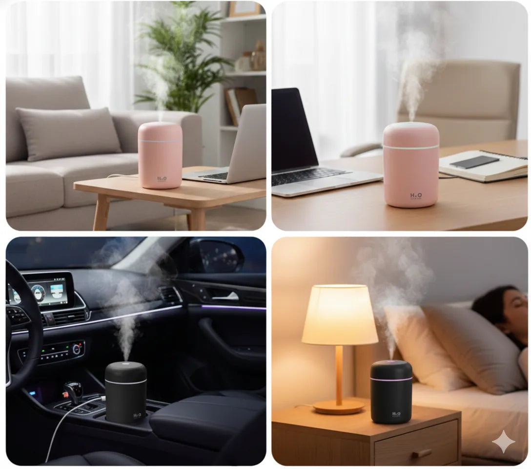 MiniMist Humidifier™–  Smart Humidifier | Mist + Ambient Light |  Daily Freshness