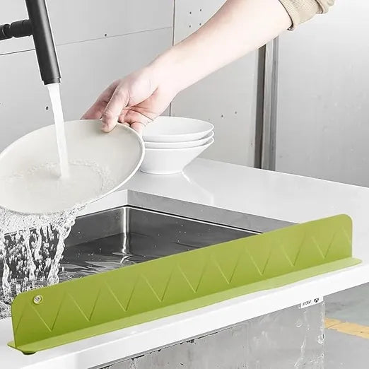 SplashShield™ – Sink Splash Guard | Flexible Silicone | Keeps Counters Dry & Clean