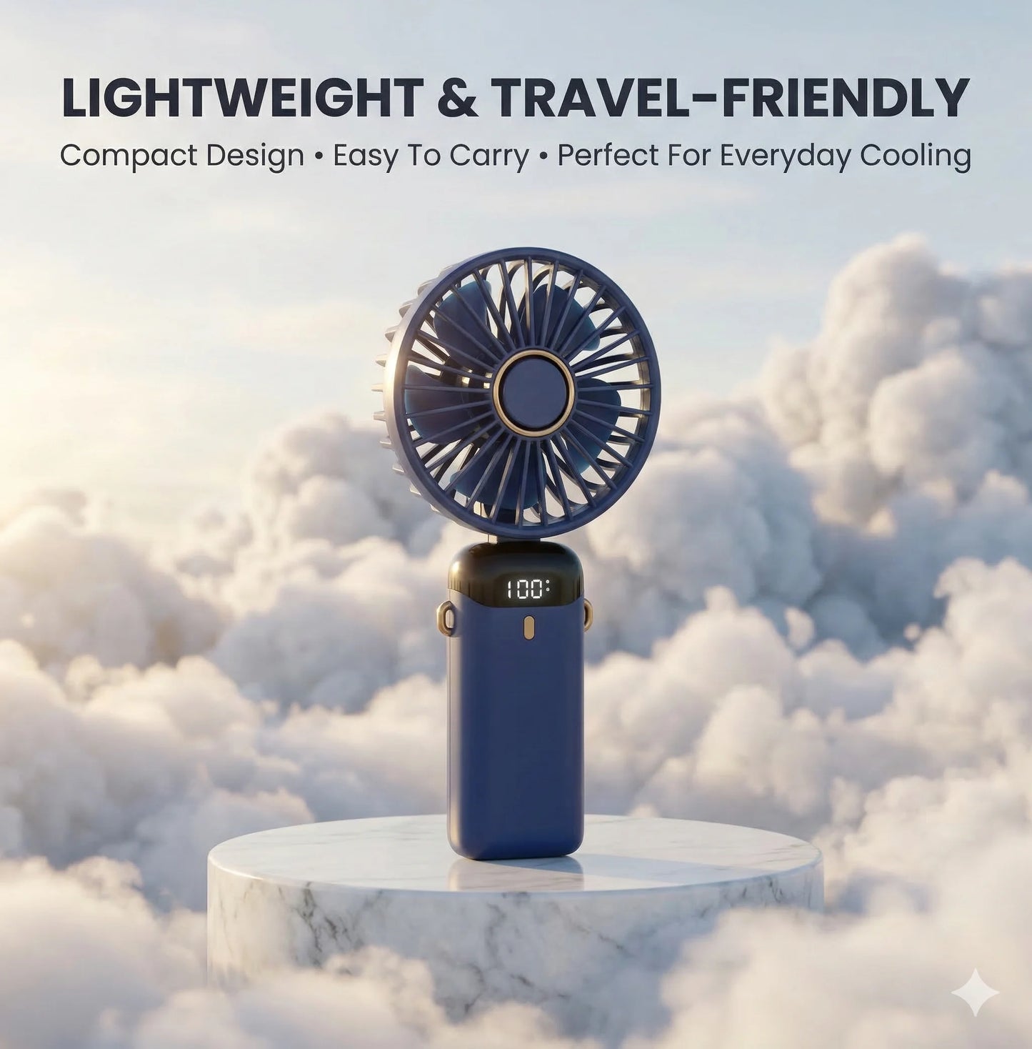 PocketFan™ – Portable Fan | Foldable Design • Lightweight | Easy Cooling Anywhere, Anytime