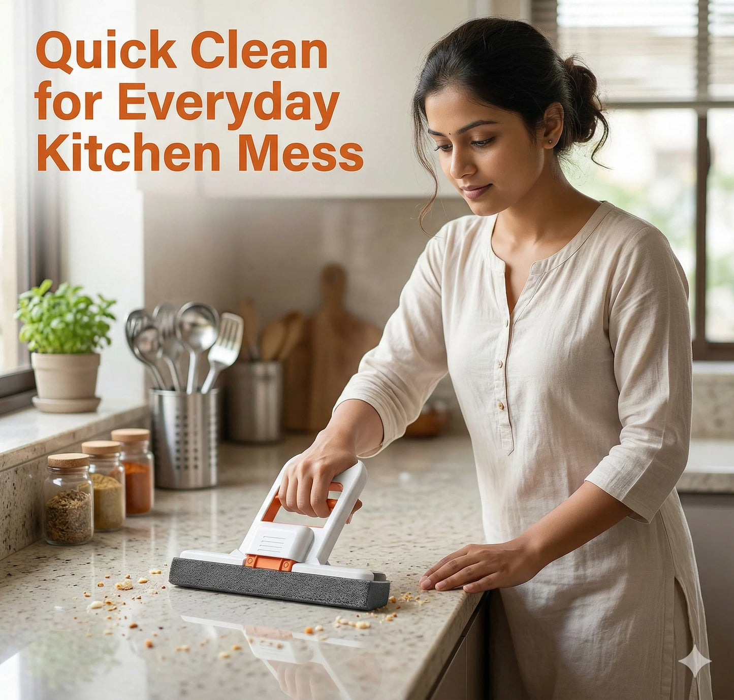 QuickShine™ – Folding Mop | Easy Press Drain | Effortless Daily Cleaning