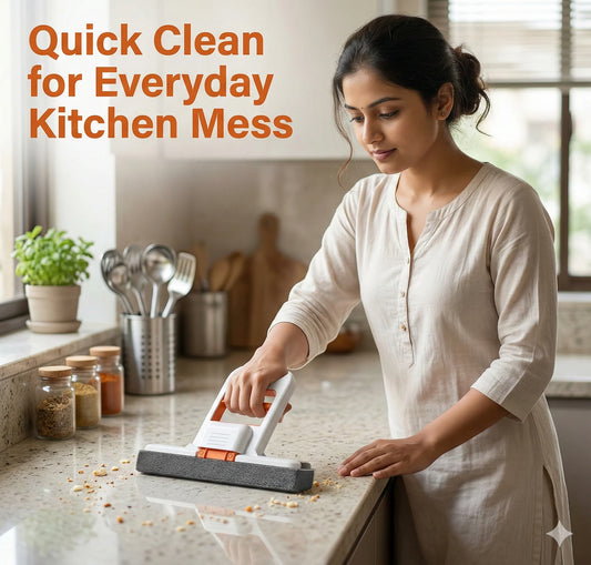 QuickShine™ – Folding Mop | Easy Press Drain | Effortless Daily Cleaning