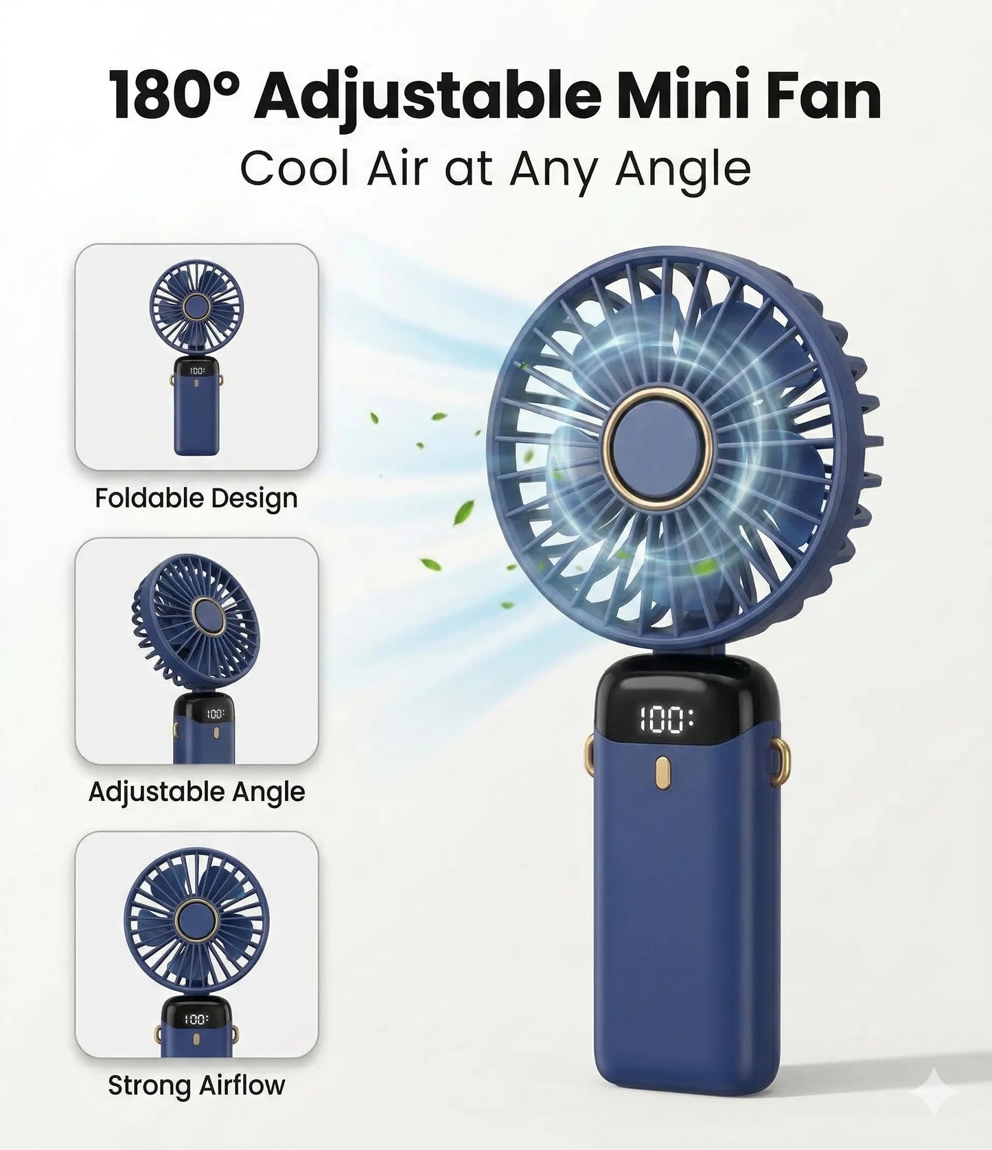 PocketFan™ – Portable Fan | Foldable Design • Lightweight | Easy Cooling Anywhere, Anytime